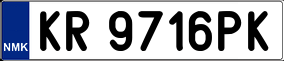 Trailer License Plate